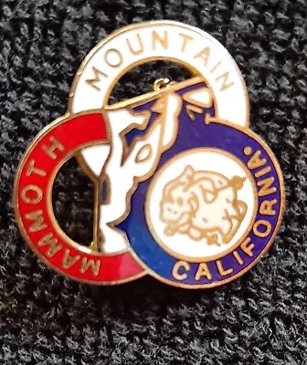 Vintage Mammoth Mountain California Pin 1979 Enamel Pinback Skiing • $4.99