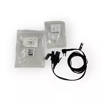 MaximalPower Headset Earpiece PTT Mic 2 Pin+1 PAIR EARMOLD For MOTOROLA Radio • $5.99