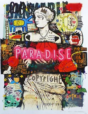 JISBAR MVP - My Venus Paradise UV Print W Gloss Varnish HAND SIGNED Graffiti Art • $295