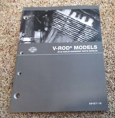 $29.99 • Buy Brand New 2016 Harley Davidson V-rod Models Parts Catalog Manual # 99457-16