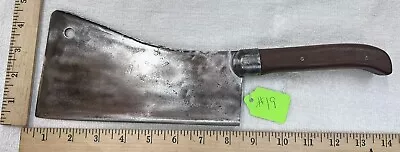 Vintage L.&I.J. WHITE Butcher Meat Cleaver Wood Handle 14” W/ 8” Blade. • $45