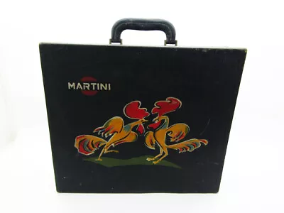 Rare Vintage Martini Wood Bootle Suitcase Bag Box Bar Racing Italia Old Classic • $27.30