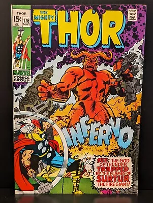 The MIGHTY THOR #175  1970 MARVEL COMIC BOOK 15 CENT COVER • $0.99