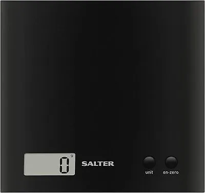 Salter Arc Digital Kitchen Weighing Scales Lcd Display Slim Design Cooking Scale • £16.99