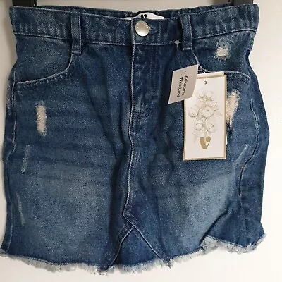 Girls Denim Skirt Mid Wash Size 9yrs****Ref V361 • £4.84