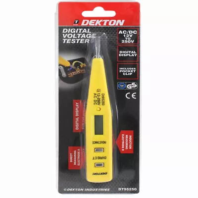 £2.99 • Buy Voltage Tester Pen Electric Power Volt Alert Detector AC/DC 12V To 250V