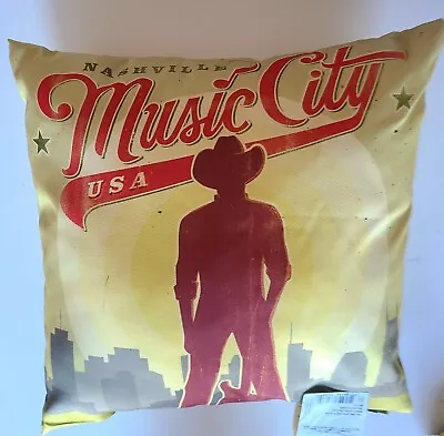 Deny Designs Nashville Music City USA Pillow • $20