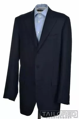 $71.66 • Buy DOMENICO VACCA Attolini Blue Cashmere Wool Twill Blazer Sport Coat - 44 XL