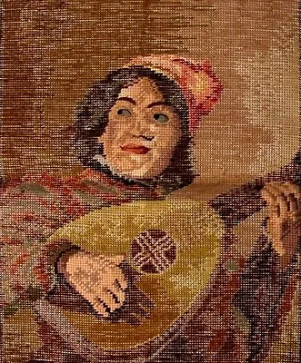 EP 3510 Musician Tramme Needlepoint Canvas & Yarn Kit • $45