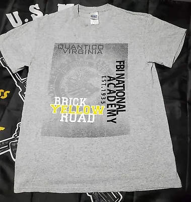 $32.99 • Buy Gildan Authentic Quantico Va Fbi Academy Yellow Brick Road Shirt Mens Med Exc