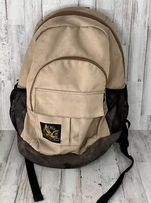 Vintage Eddie Bauer Backpack Canvas Beige Color • $10.88