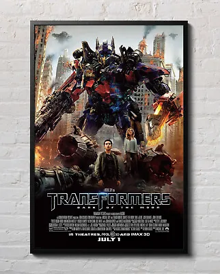 Transformers Dark Of The Moon 2011 Movie Poster 24 X36  Borderless Glossy 1193 • $17.98