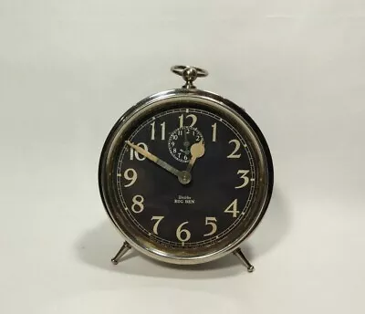 Antique 1920's  Westclox  Big Ben Alarm Clock Black Radium Dial Nickel  • $24.50