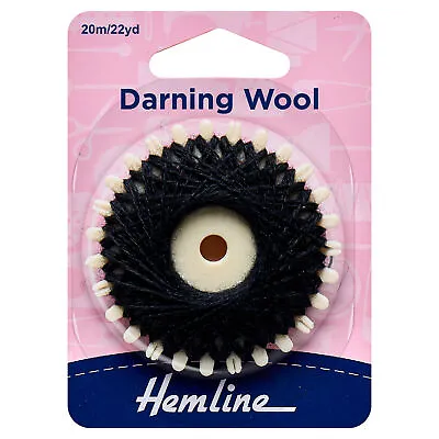 Hemline Strong Washable Darning Wool 20m - Full Range Of Colours Available! • £4.15