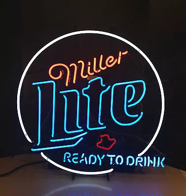 Vintage Miller Lite Ready To Drink Neon Light 1999 Working Condition • $214.50