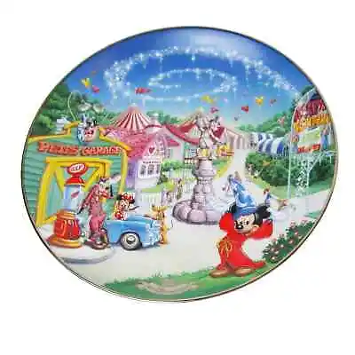 Walt Disney World 25th Anniversary Collectors Plate Mickey's Toon Town Fair • $65.99