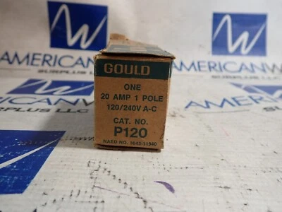 $34.99 • Buy New Gould ITE Pushmatic P120 1 Pole 20 Amp 120/240v Circuit Breaker