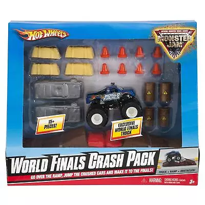 Hot Wheels Monster Jam World Finals Crash Pack - Build Your Own Obstacle Course • $29.95