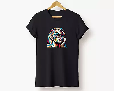 $Abstract Original Art Teenagers Modern Quirky Face Colorful Tee/Tshirt • $23.10