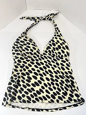 La Blanca Swim Top Size 8 Leopard Print Halter Top Bathing Suit • $12.29