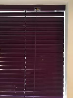 Venetian Blind 180cm Wide PLUM Aluminium25mm Slat 160cm Standard Drop • £24.99