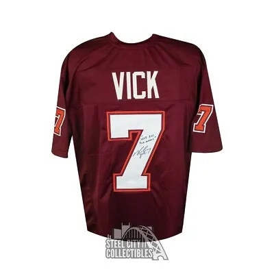 Michael Vick 1st Pick Overall Autographed Custom Virginia Tech Jersey - JSA COA • $143.96