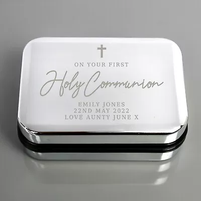 £15.99 • Buy Personalised First Holy Communion Necklace Box - 1st Communion Gift For Girl Boy