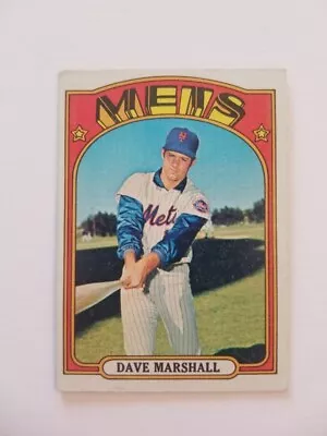 Dave Marshall 1972 Topps Baseball Card #673 New York Mets • $6.49