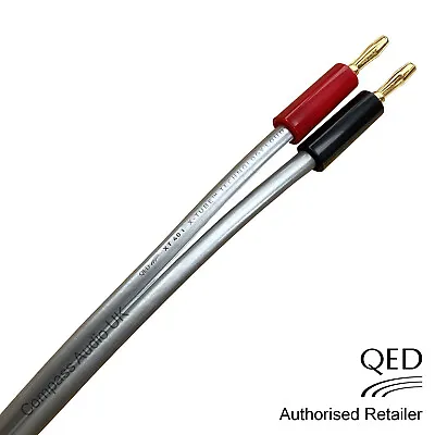 QED Reference XT40i Speaker Cable 1 X 2m Terminated 4 Premium Gold Banana Plugs • £31.95