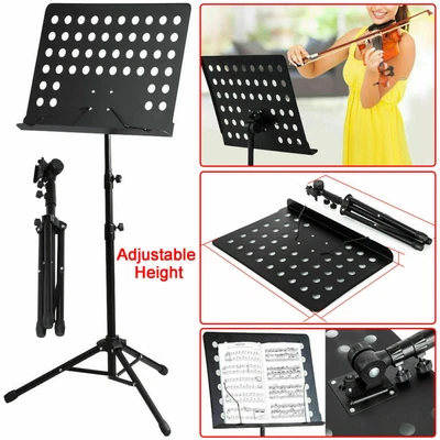£26.68 • Buy Heavy Duty Metal Foldable Music Stand Holder Tripod Orchestral Conductor Sheet