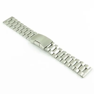StrapsCo Stainless Steel Metal Oyster Watch Band Strap Bracelet • $29.99
