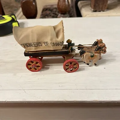 Quebec Horse  CARRIAGE CART Miniature Wood Pioneers Of Canada • $25