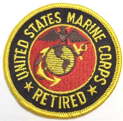 US Marine Corps Retired Patch Embroidered Hat/Jacket/Vest Patch W/ USMC Insignia • $8.74