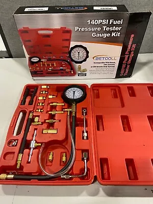 Betooll 140PSI Fuel Pressure Tester Gauge Kit • $30