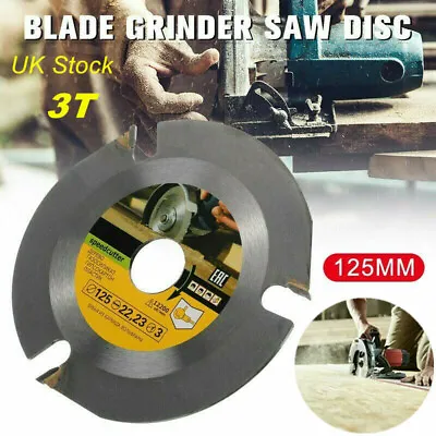 £12.34 • Buy 2x 125mm 3T Circular Saw Blade Carving Disc Carbide Wood Cutting Angle Grinder