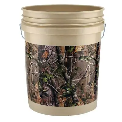 Tan Paint Bucket 5 Gallon (3-Pack) Heavy Duty Container Camping Storage Pail • $20.15