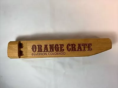 Orange Crate Silverton Colorado Steam Engine Wooden Whistle • $17.99