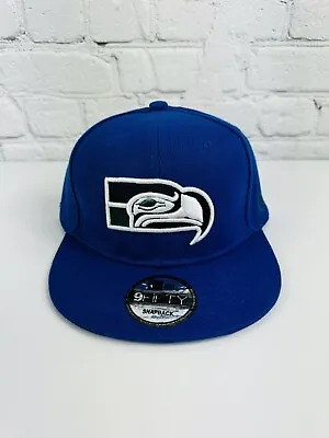 Seattle Seahawks Embroidered SnapBack Hat Cap Blue Adjustable • $25.49