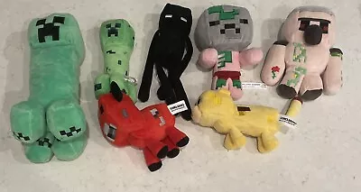 Lot Of 7 Minecraft Mojang Plushes • $8