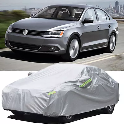 6 Layer Car Cover Outdoor Rain Sun Snow Dust UV Protector For VW Golf GTI Jetta • $65.03