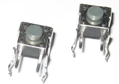 2 X Momentary Pushbutton Micro Switches - Right Angle PC Board Mount - Pacer • $6.50
