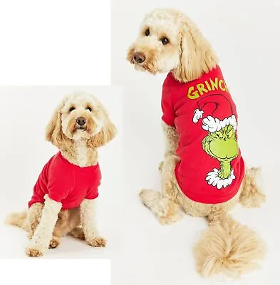 Pet Dog Christmas Grinch Outfit Jumper Coat Gift Cotton Clothes For Small Pets • $12.99