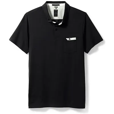Oakley Men's Icon O Hydrolix Golf Polo Shirt - Jet Black • $35
