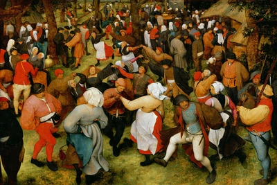 Pieter Bruegel The Elder - The Wedding Dance (1566) Photo Poster Painting Print • £49.95