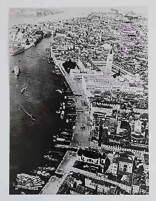 1950s Venice Italy Aerial View Boats Canals Italian Tourism Vintage Photo • $12.50