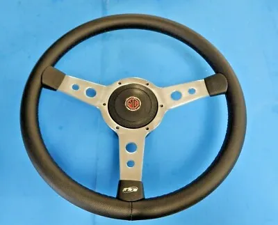 New 15  VInyl Wrapped Steering Wheel & Adaptor MGB 1977-1980 MG Midget 1978-1979 • $149.95