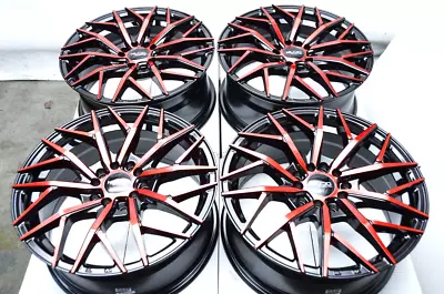 16  Wheels Rims Black Red 5 Lug Honda Civic Accord CRV CRZ Prelude Camry Corolla • $599