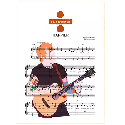 Ed Sheeran - Happier Poster • £5.99