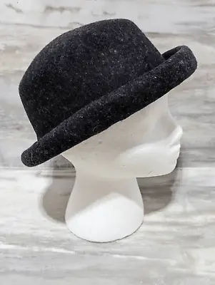 Amanda Smith Women's Vintage Gray Wool Bowler Hat • $35