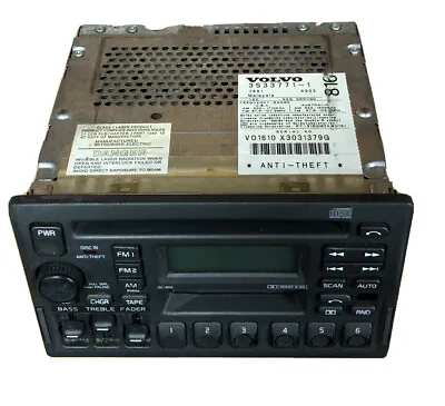 1997 - 2004 Volvo 850 S70 V70 S40 V40 Radio Cd Player Gray 3533771 Oem 97 - 04 • $100